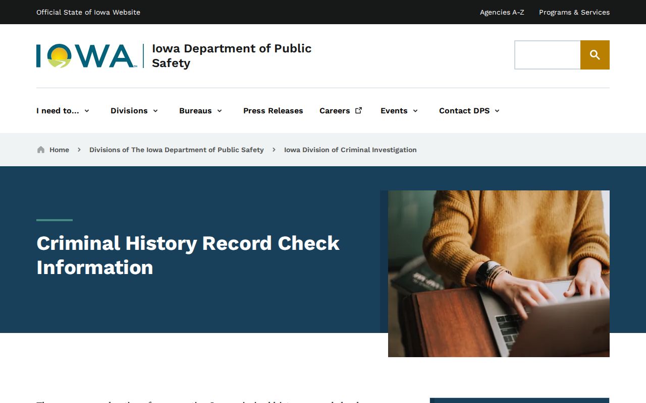 Iowa DCI information related to Appanoose County registry records