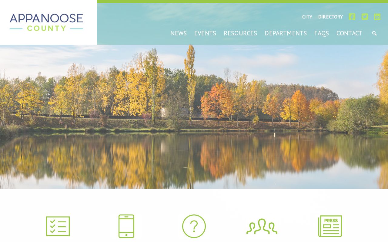 Official Appanoose County government homepage for local criminal-record offices